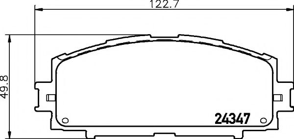 Комплект тормозных колодок, дисковый тормоз MINTEX MDB2776