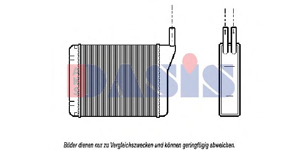 Теплообменник, отопление салона AKS DASIS 019040N