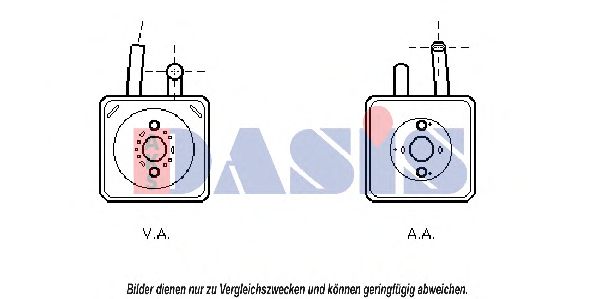 масляный радиатор, двигательное масло AKS DASIS 046006N