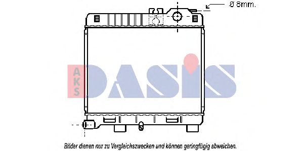 Радиатор, охлаждение двигателя AKS DASIS 050290N