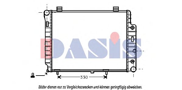 Радиатор, охлаждение двигателя AKS DASIS 121160N
