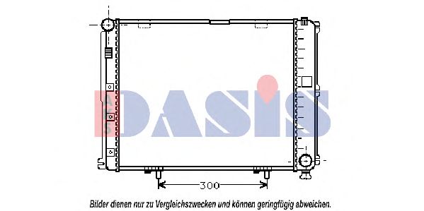 Радиатор, охлаждение двигателя AKS DASIS 122680N