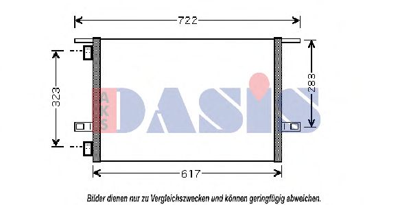 Конденсатор, кондиционер AKS DASIS 182012N