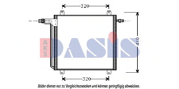 Конденсатор, кондиционер AKS DASIS 182300N