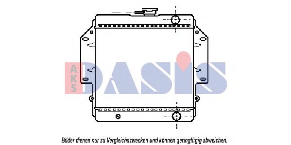 Радиатор, охлаждение двигателя AKS DASIS 320080N