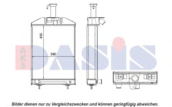 Радиатор, охлаждение двигателя NRF 52189