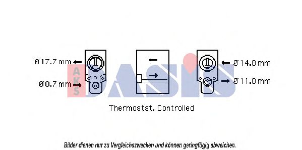 Расширительный клапан, кондиционер AKS DASIS 9001221