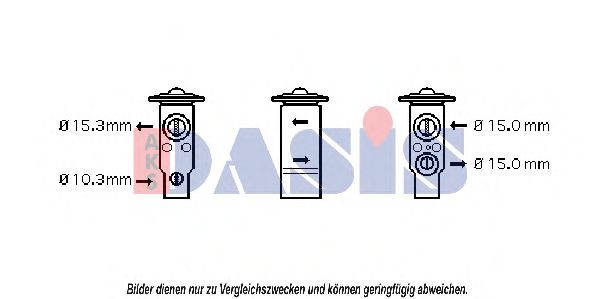 Расширительный клапан, кондиционер AKS DASIS 840800N
