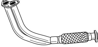 Труба выхлопного газа AKS DASIS SG38135