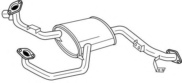 Труба выхлопного газа AKS DASIS SG75108