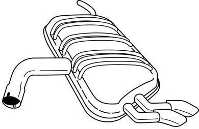 Глушитель выхлопных газов конечный AKS DASIS SG60693