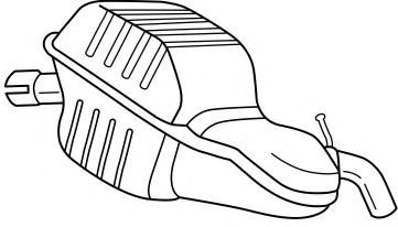Глушитель выхлопных газов конечный AKS DASIS SG53638