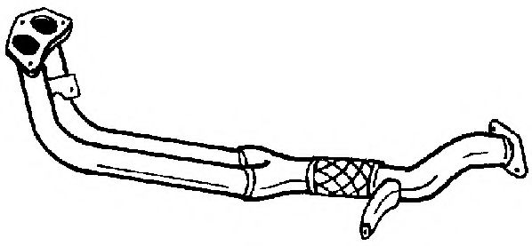 Труба выхлопного газа AKS DASIS SG24101