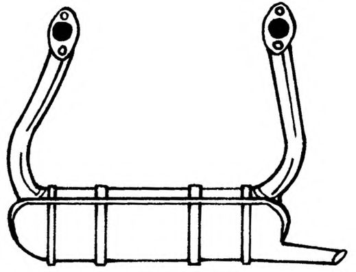 Глушитель выхлопных газов конечный AKS DASIS SG12900