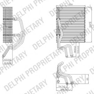 Испаритель, кондиционер DELPHI TSP0525177