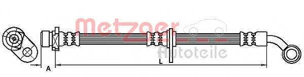 Тормозной шланг METZGER 4111068