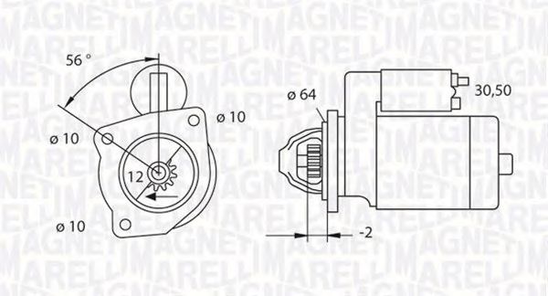 Стартер MAGNETI MARELLI 063523622010