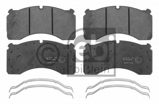Комплект тормозных колодок, дисковый тормоз FEBI BILSTEIN 16717