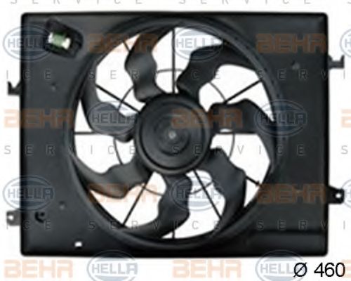 Вентилятор, охлаждение двигателя BEHR HELLA SERVICE 8EW 351 043-061