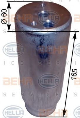 Осушитель, кондиционер BEHR HELLA SERVICE 8FT 351 200-311