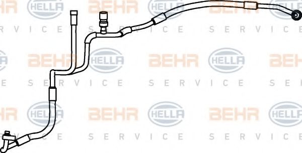 Трубопровод высокого давления, кондиционер BEHR HELLA SERVICE 9GS 351 337-211
