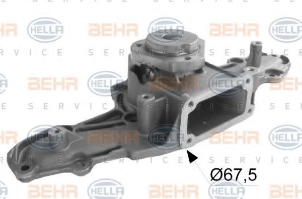 Водяной насос BEHR HELLA SERVICE 8MP 376 810-124