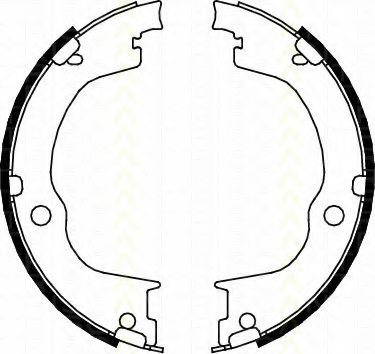 Комплект тормозных колодок, стояночная тормозная система TRISCAN 8100 24003