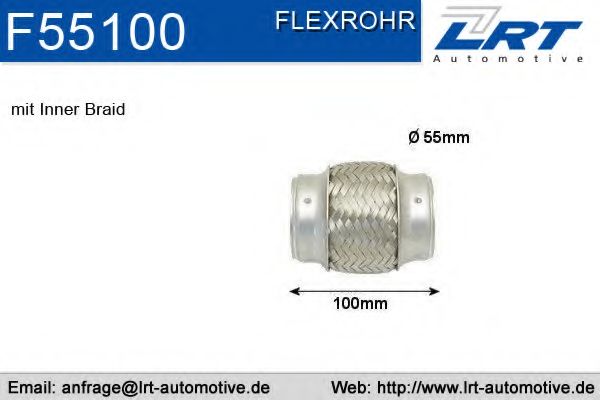 Гофрированная труба, выхлопная система LRT F55100