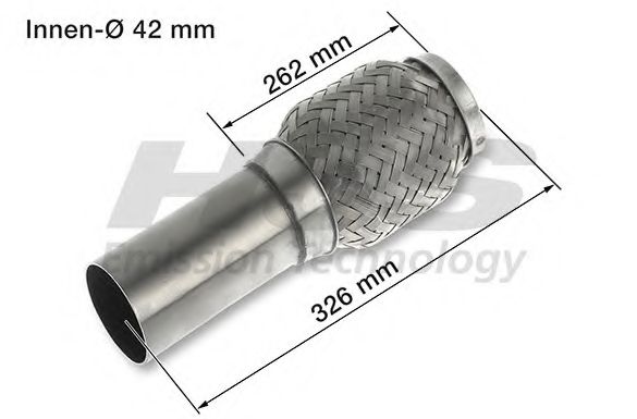 Гофрированная труба, выхлопная система HJS 83 00 8453