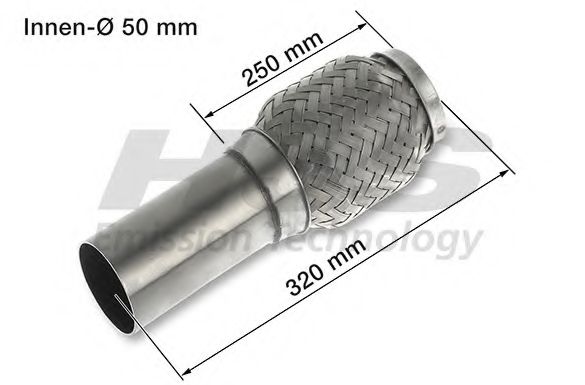 Гофрированная труба, выхлопная система HJS 83 00 8462