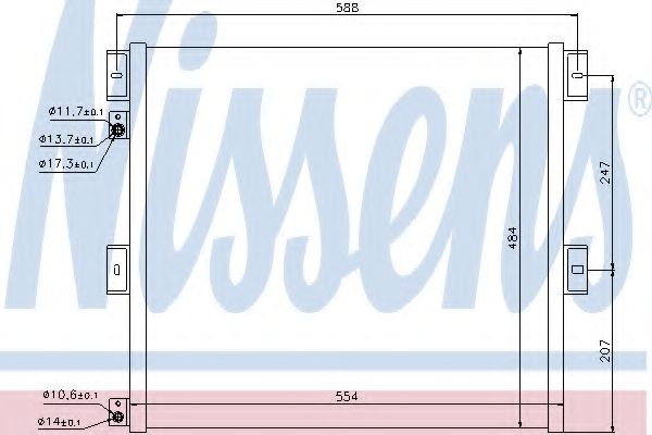 Конденсатор, кондиционер NISSENS 940075