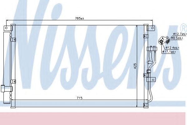 Конденсатор, кондиционер NISSENS 940210