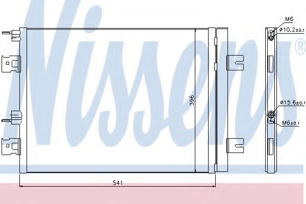 Конденсатор, кондиционер NISSENS 940262