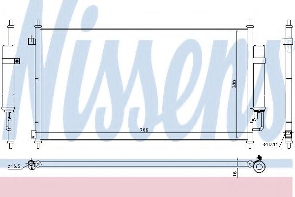 Конденсатор, кондиционер NISSENS 940467