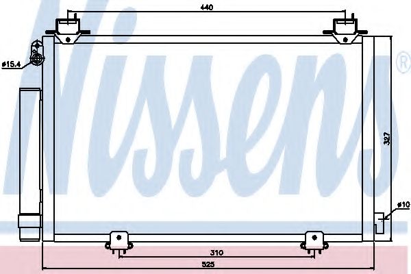 Конденсатор, кондиционер NISSENS 94590