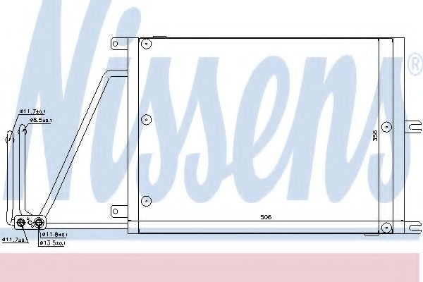 Конденсатор, кондиционер NISSENS 94623