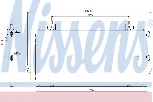 Конденсатор, кондиционер NISSENS 94741