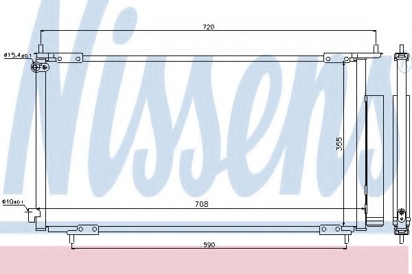 Конденсатор, кондиционер NISSENS 94772