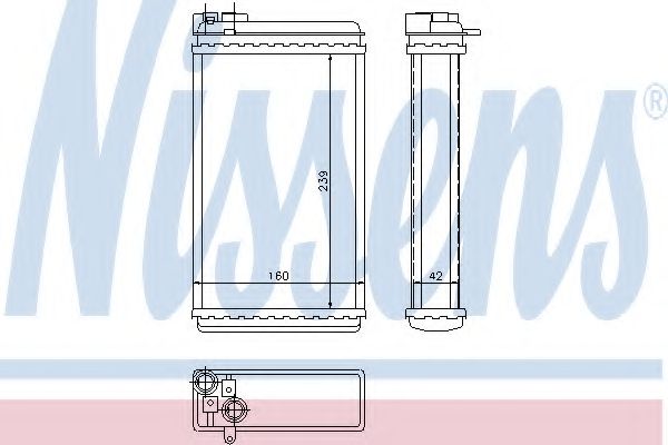 Теплообменник, отопление салона NISSENS 726461