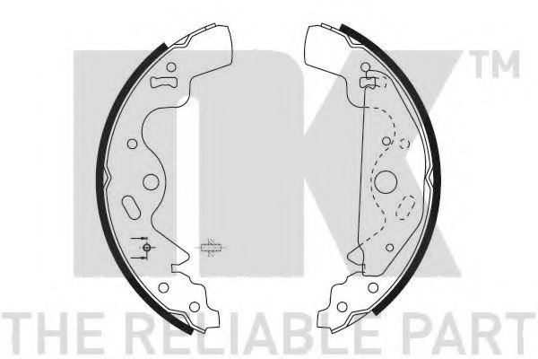 Комплект тормозных колодок NK 2740699