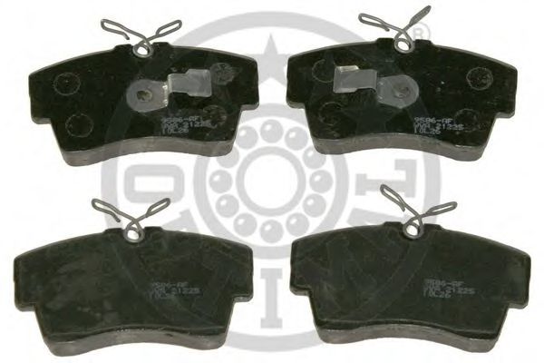 Комплект тормозных колодок, дисковый тормоз OPTIMAL 9586