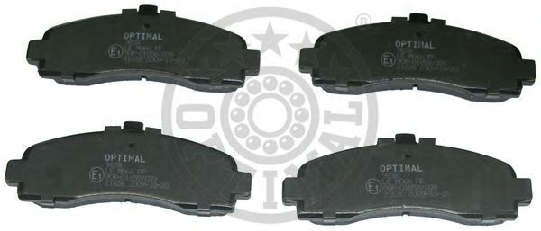 Комплект тормозных колодок, дисковый тормоз OPTIMAL 9838