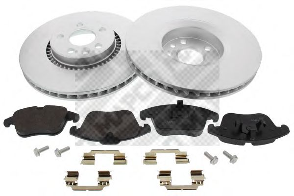 Комплект тормозов, дисковый тормозной механизм MAPCO 47686HPS