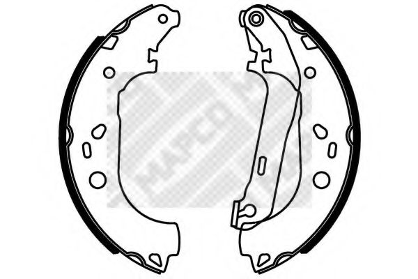 Комплект тормозных колодок MAPCO 8724