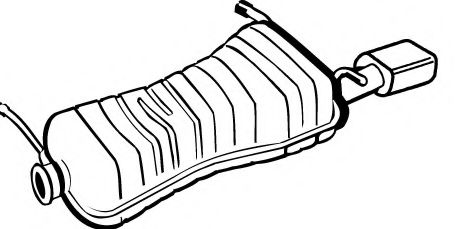 Глушитель выхлопных газов конечный FONOS 613536