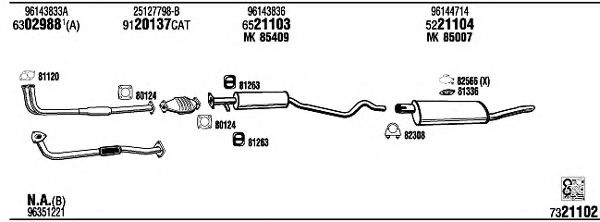 Система выпуска ОГ FONOS DW12001
