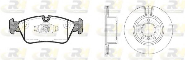 Комплект тормозов, дисковый тормозной механизм ROADHOUSE 8384.03