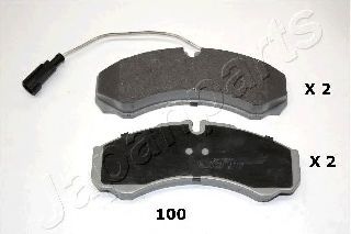 Комплект тормозных колодок, дисковый тормоз JAPANPARTS PP-100AF