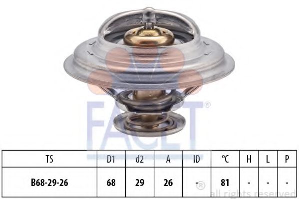 Термостат, охлаждающая жидкость FACET 7.8250S