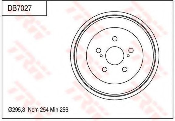 Тормозной барабан TRW DB7027